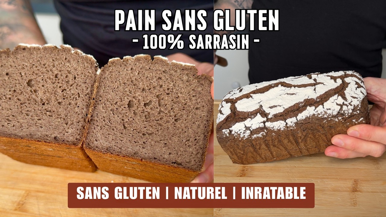 LE PAIN SANS GLUTEN 100% SARRASIN le plus FACILE à faire chez soit ! 
