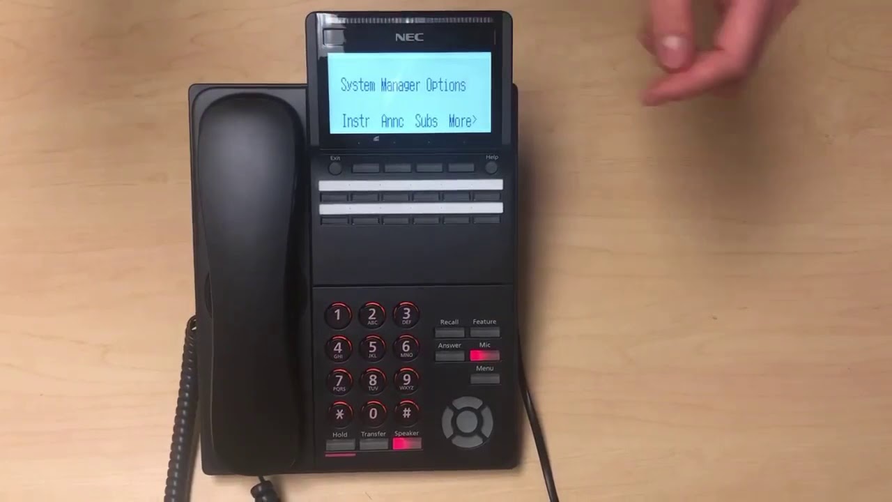 How to Change a Company Greeting on an NEC SV8100 / 9100