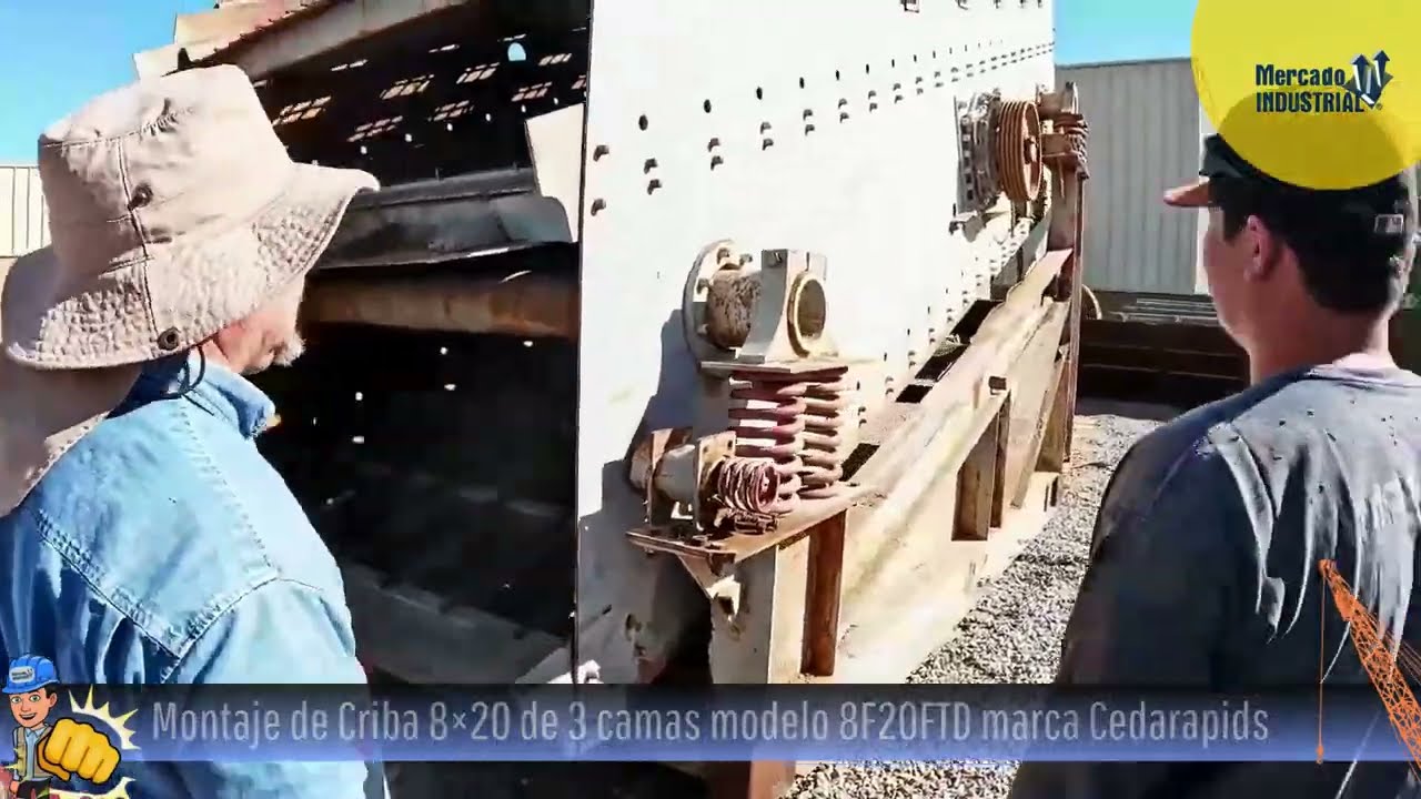 👷‍♂️Proceso de montaje para una Criba 8x20 de 3 camas Carrier a estructura fija👷‍♂️