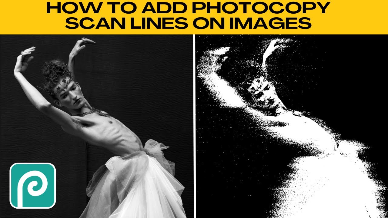 How to Add PHOTOCOPY SCAN LINES Effect in PHOTOPEA
