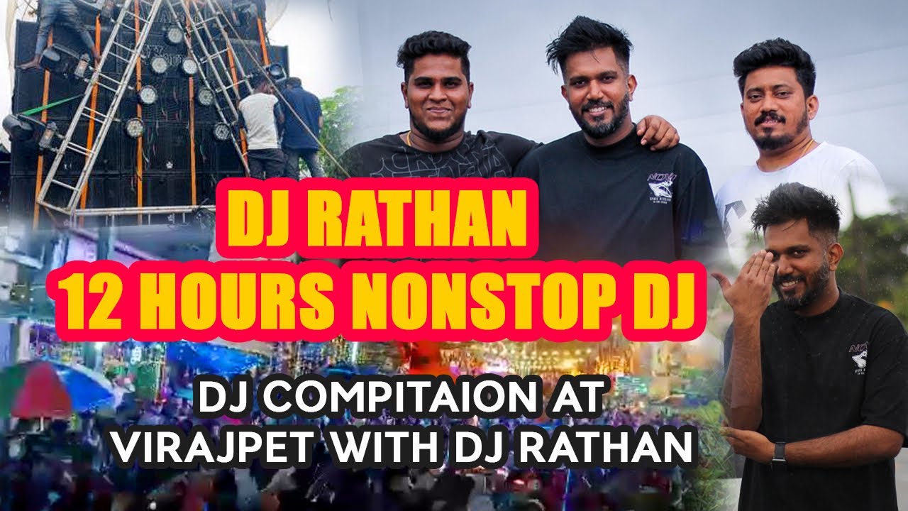VIRAJPETE DJ COMPETITION | KODAGU | DJ RATHAN X GANESH VLOGS