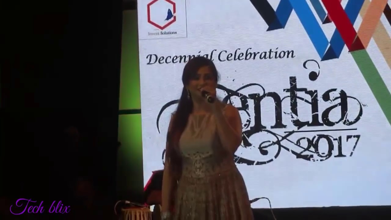 Shreya goshal live @MITE ,SENTIA 2k17,mudubidre