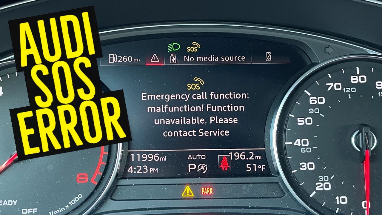 Audi SOS Emergency Call Function:  malfunction!