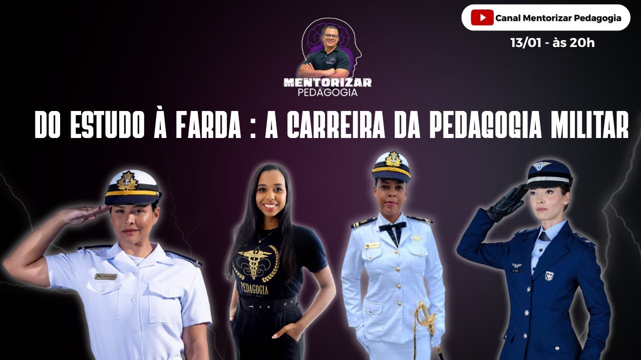 Do Estudo &agrave; Farda: a carreira da pedagogia militar  #pedagogia #marinha #exercito #aeron&aacute;utica