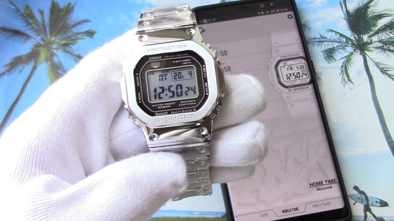 Для чего нужен Bluetooth в часах GMW-B5000D-1