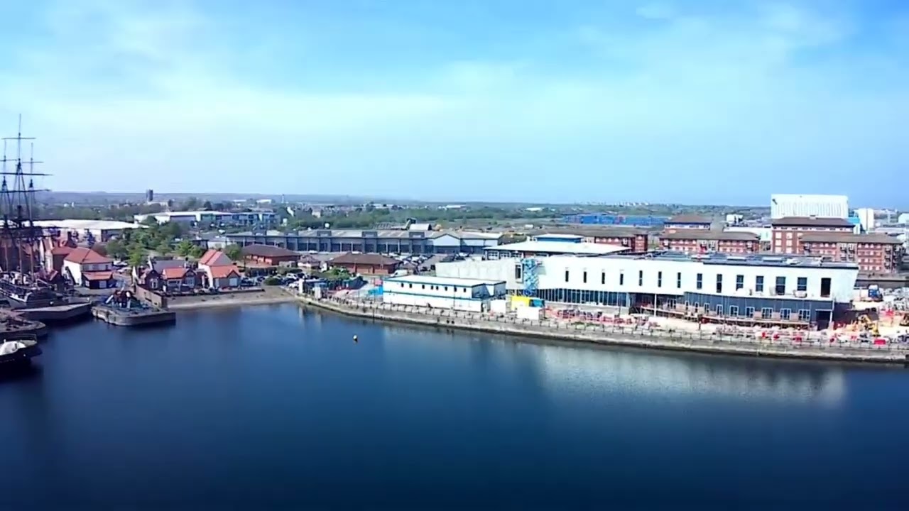 Flying the marina