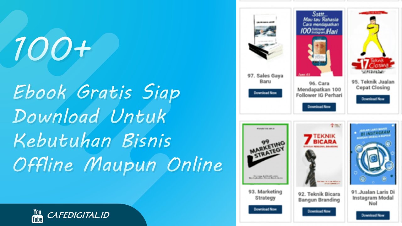 100+ Ebook Gratis Untuk Kebutuhan Bisnis Offline dan Online Siap Download