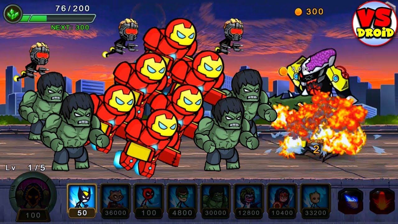 HERO WARS Super Stickman - All Characters Unlocked and Fully Upgraded | Android GamePlay FHD