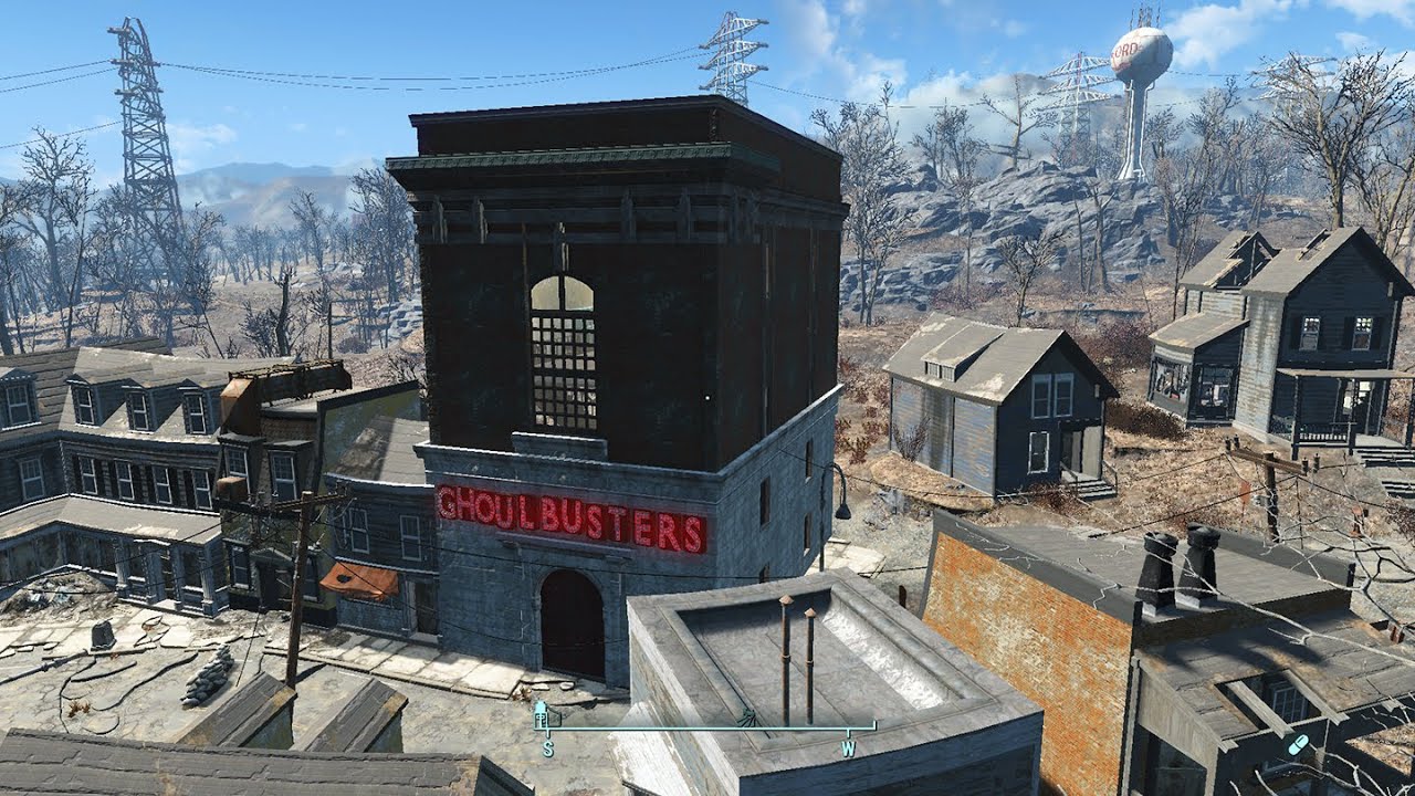 Fallout 4 Settlement Build: Ghostbusters Headquarters PC