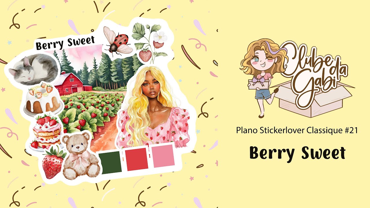 Stickerlover Classique #21 │ doce e delicado como um morango!