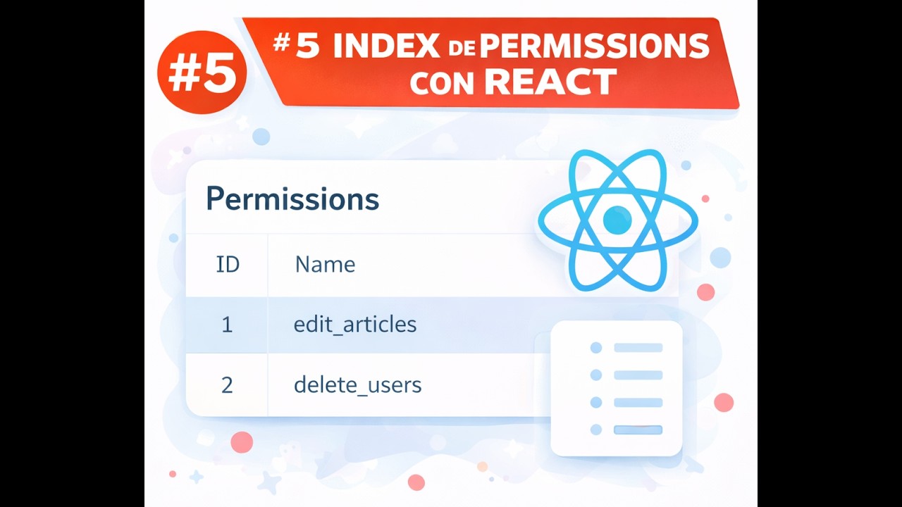 #5 Starter Kit Laravel 12, React & Spatie: List Permissions (INDEX)