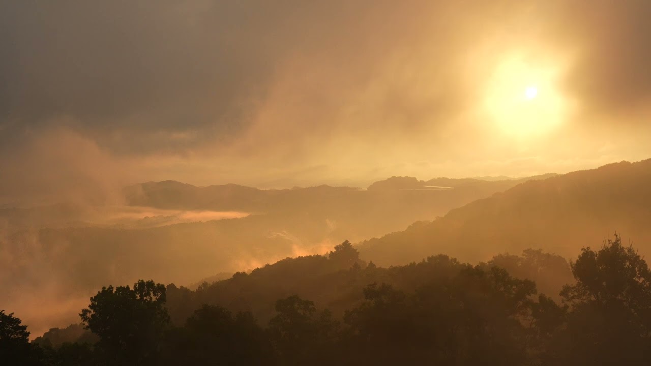 雨上がりの朝、若草山にて、音楽：真砂秀朗