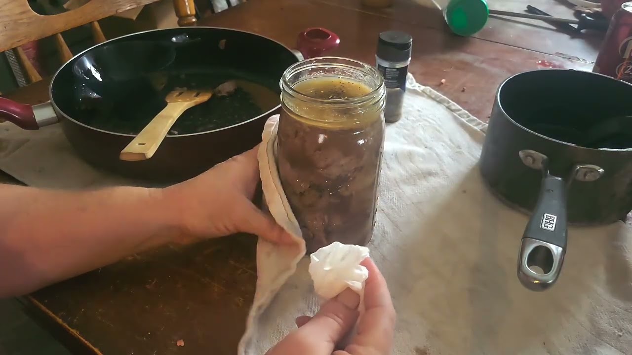 Консервирование мяса под давлением!