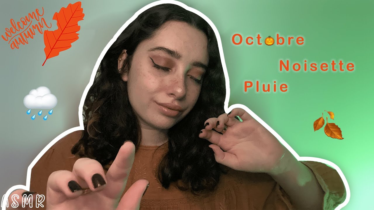 🌙ASMR FRANÇAIS: MOTS DÉCLENCHEURS AUTOMNAUX AU CREUX DE TES OREILLES🍂(close up, mouvements de mains)