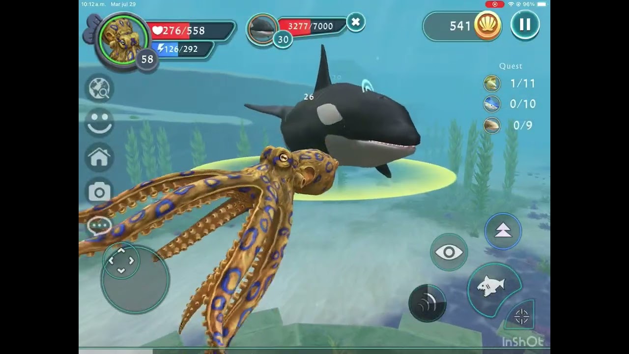 WildCraft Ocean world defeating a killer whale