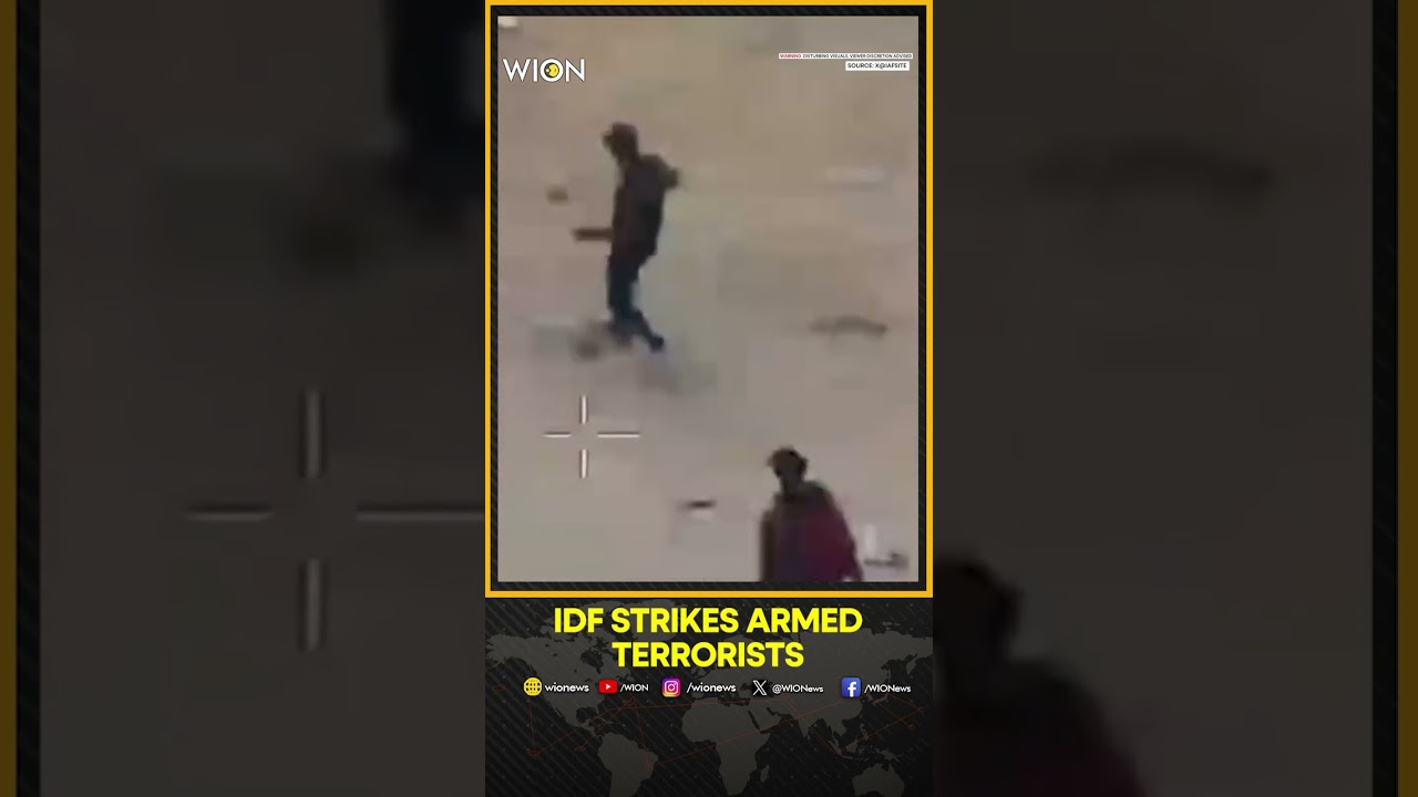 IDF Air Force Attacks Terrorists Crossing Yellow Line in Bait Lahia | WION Shorts
