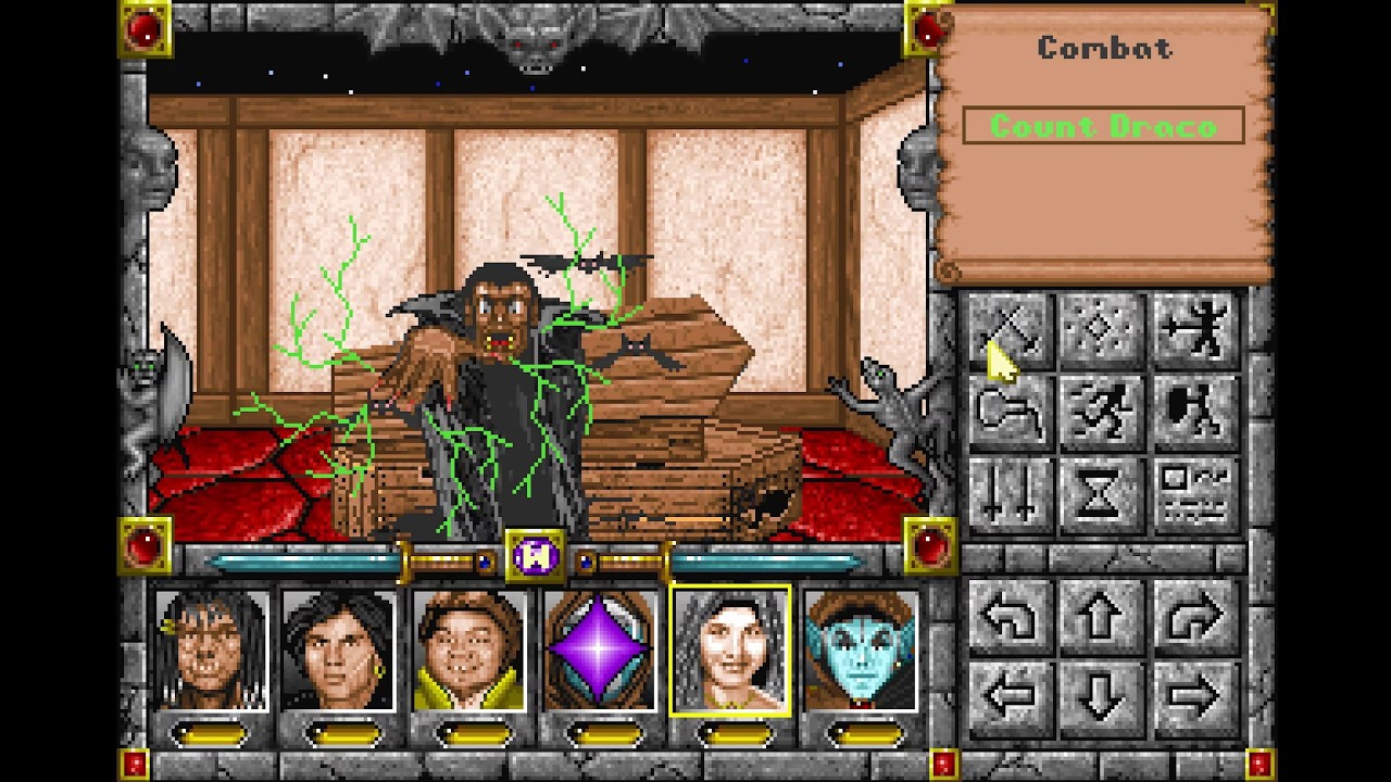 Граф Драко. Регион C1. Капитан ян. Покупка Ньюкасла. Might and Magic IV-V: World of Xeen #10