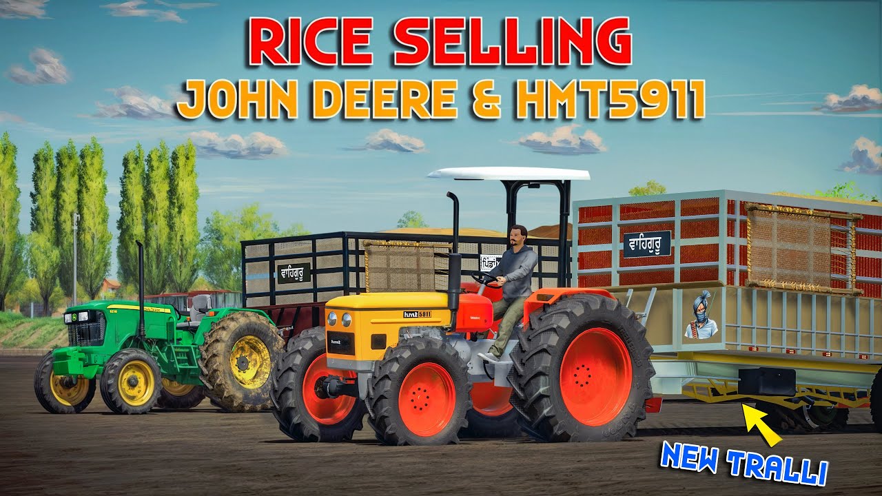 Jhona Vech Dita( Rice Selling) | 🔊New JD 5210 | 💪New Tralli | Spanker Farming🔥