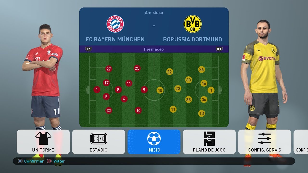 OPTION FILE DA BUNDESLIGA PES 19 PS4
