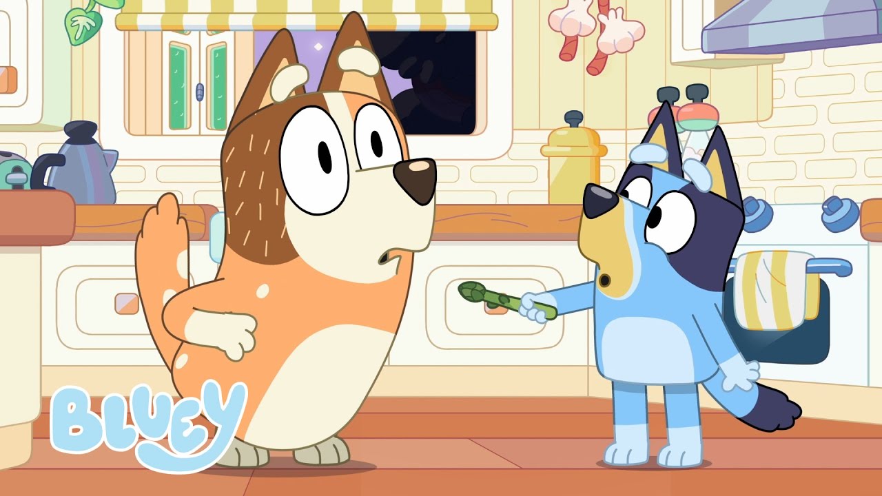 Bluey in Hindi 💙 🇮🇳 |  एस्परैगस 🪄 | Full Episode | Hindi Cartoon for Kids