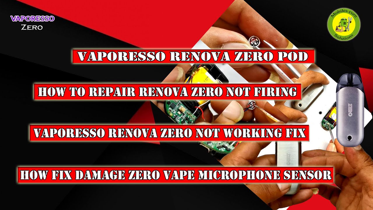 VAPORESSO RENOVA Zero Pod |  How To Repair RENOVA Zero Not Firing | VAPORESSO Zero Not Working Fix
