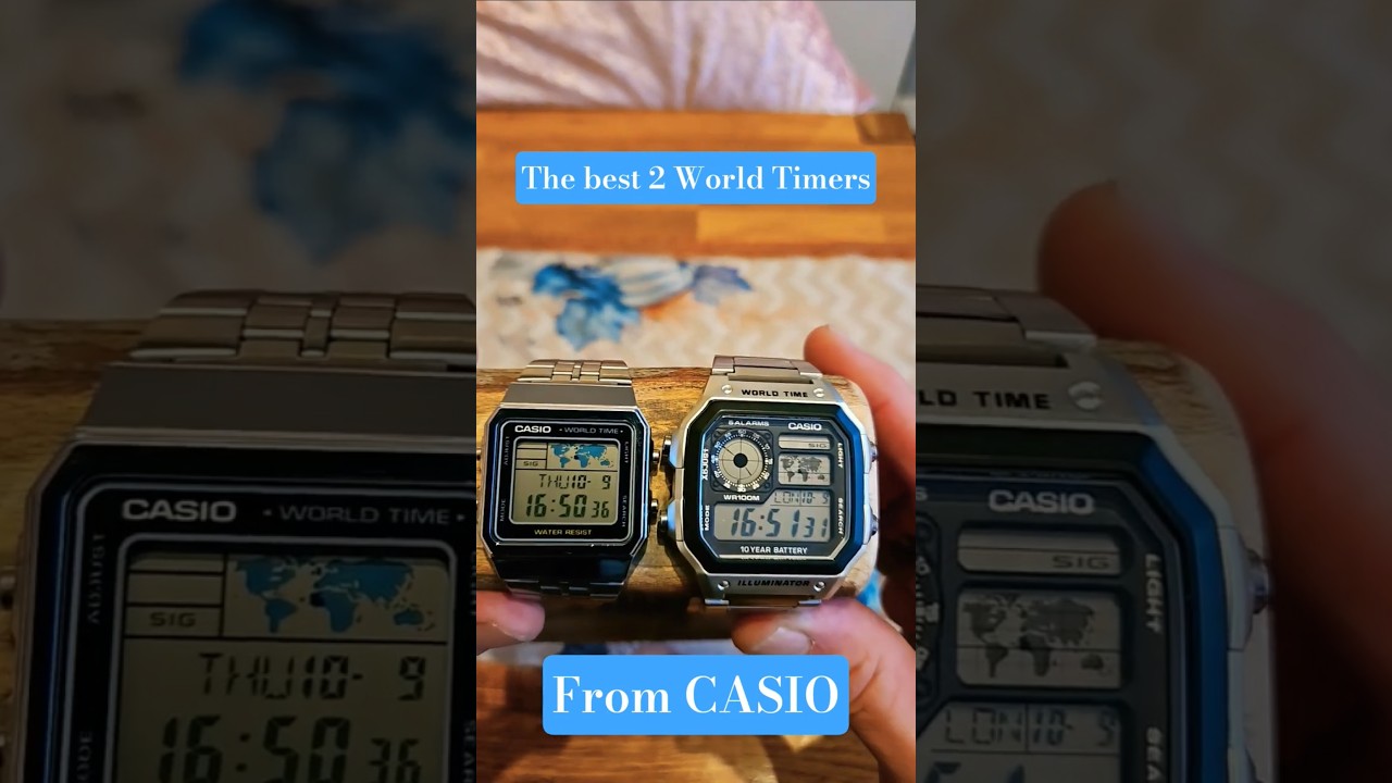 Casio WORLD TIMERS A500 & AE1200 .....BEST 2 world timers by casio.... 