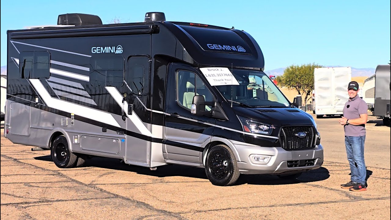2026 Thor GEMINI 24KB Camp Creek FBP Coastal Cream Freshwater Pearl Decor Ford Transit 178 #rv #ekko