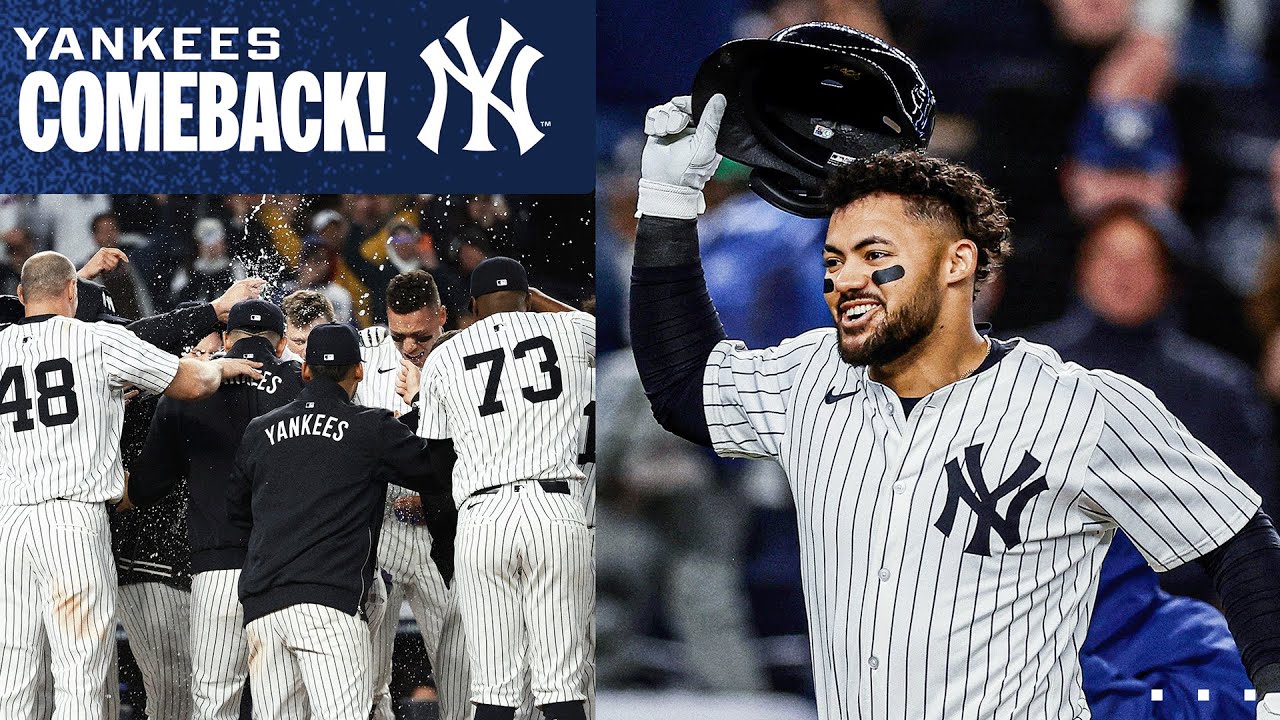 Yankees COMEBACK! Cody Bellinger homers, Aaron Judge's clutch hit & Jasson Dom&iacute;nguez walks it off!