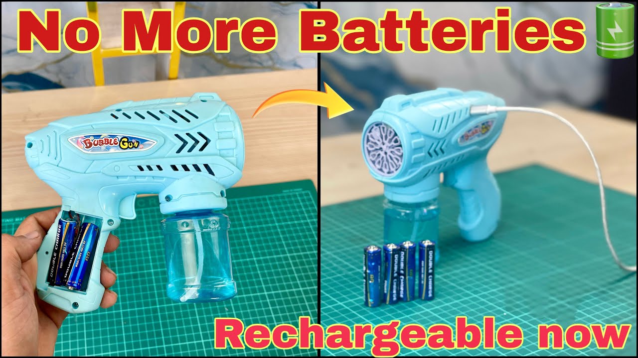 Make Your Bubble Gun Rechargeable 🔋 No More Changing Batteries