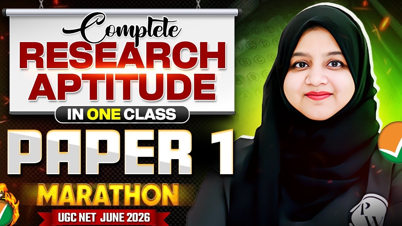 UGC NET Paper 1 | Complete Research Aptitude in One Class | UGCNET Paper 1 PYQs Marathon
