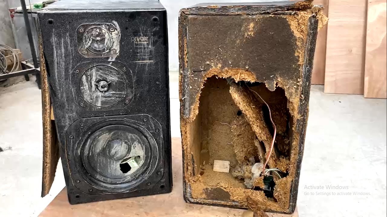 Restoration three_ way speaker system Restore and make enclosures for Pioneer speakers