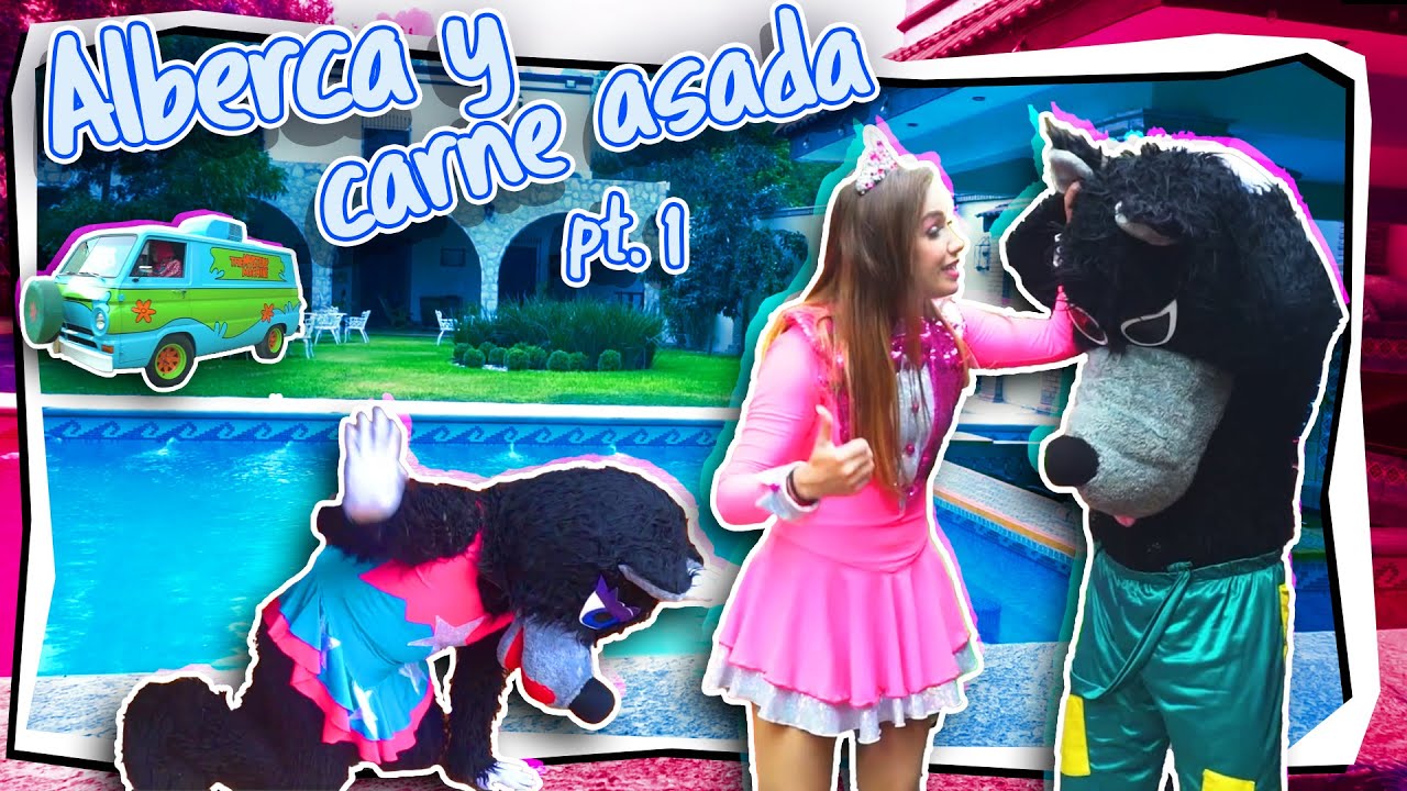 A la alberca y preparando carne asada en las vacaciones de verano, ¡ Todos a nadar ! - Tiempo Mágico