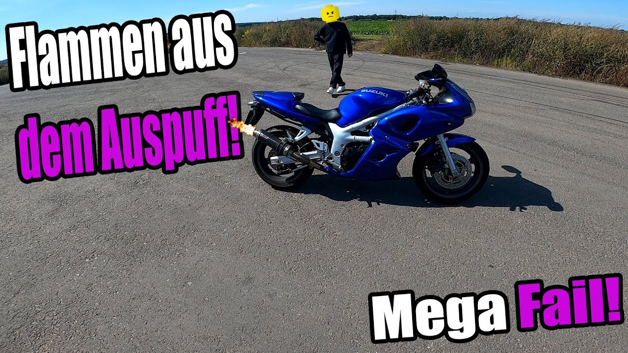 Flammen aus dem Auspuff? (Mega Fail!) | Suzuki SV 650 Mivv Sound | Motovlog | Jac