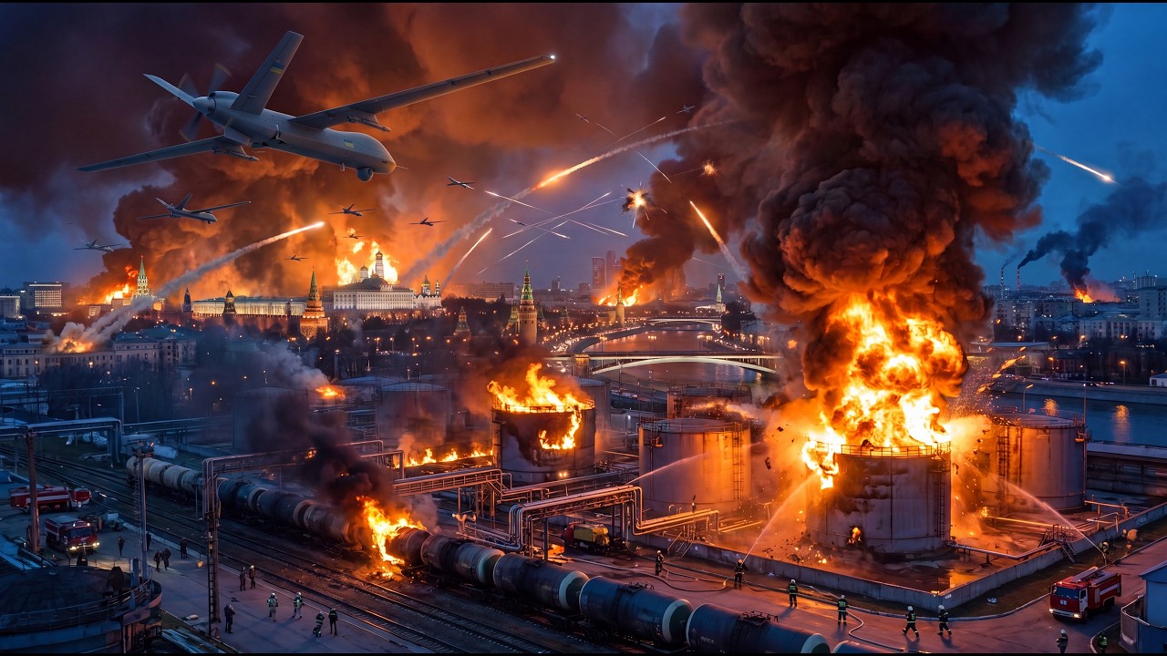 Ukraine Hit Moscow and the Fuel Network With 370 Drones &mdash; Russia Erupted in Flames