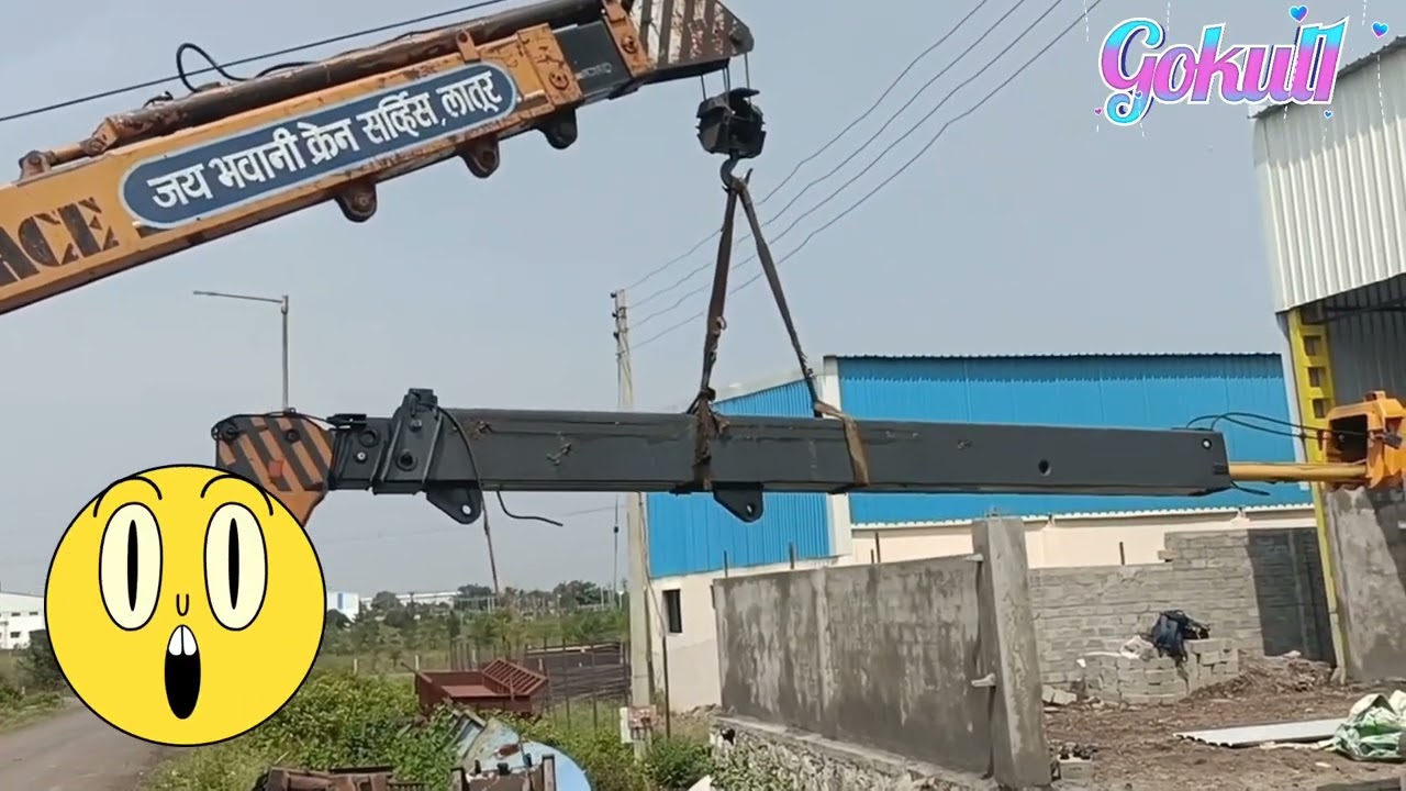#crane Boom Dismantling work in site #pik_n_carry #hydra #safecrane #hpnc #gokul1#vir @gokuldada