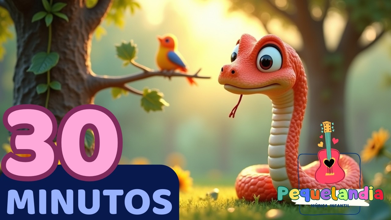 🐍🎶 Serpientita Deslizante | Música Infantil para Niños de 1 a 5 años 🎵🌟