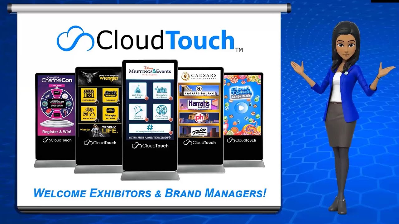 Touch Screen Kiosk Rentals For Exhibitors & Trade Show Booths - Cloud Touch Explainer Video