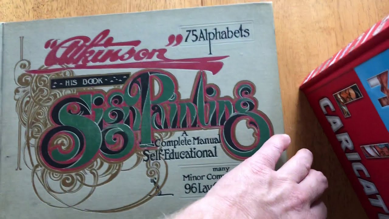 Atkinson Sign Painting book 1909 flip through