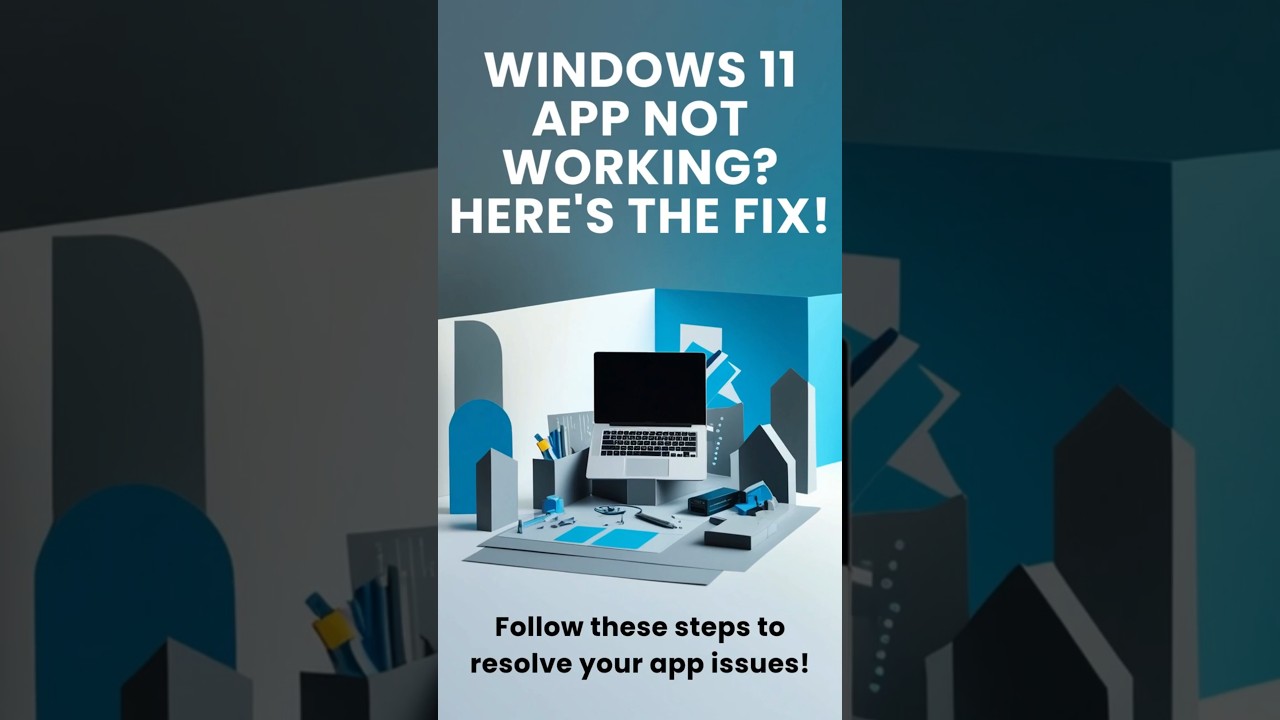 Fix Windows 11 App Not Working! 🔧 (2025)