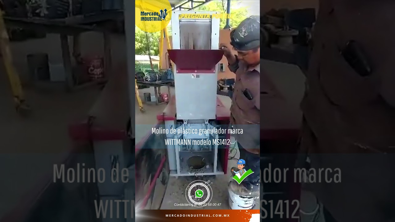 🔥Consigue el mejor molino de plástico granulador marca WITTMANN modelo MS1412 ¡conócelo!🔥