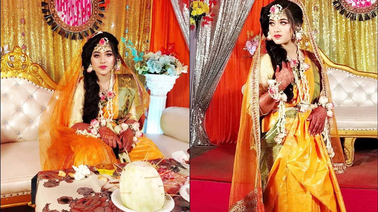 নাদিয়ার গায়ে হলুদের অনুষ্ঠান। সবাই মিলে অনেক আনন্দ করলাম। নাচ-গান হইচই ।