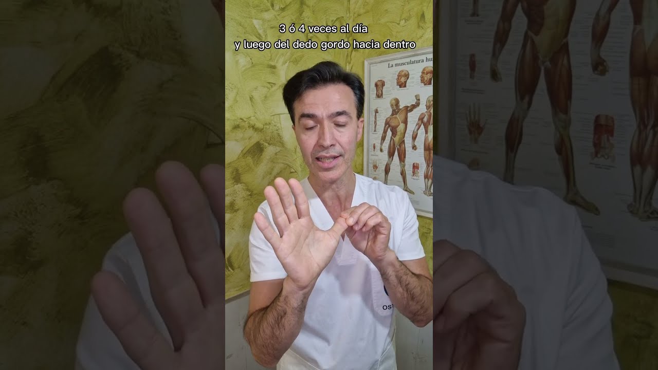 Estiramientos para el dedo pulgar. Tendinitis De Quervain.