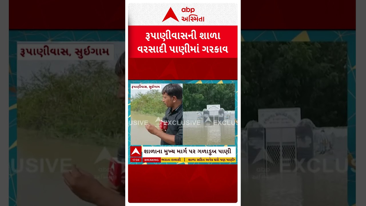 Suigam Banaskantha Flood | રૂપાણીવાસની શાળા પાણીમાં ગરકાવ, જુઓ શોર્ટ વીડિયો