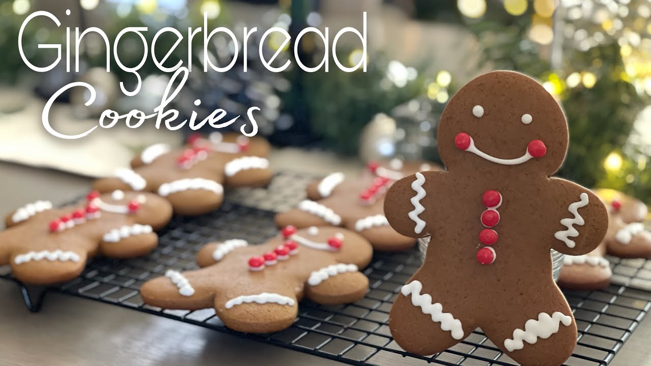 SOFT GINGERBREAD COOKIES | Gingerbread Man Cookies | #24daysb4X'mas | EmzyCooknBake