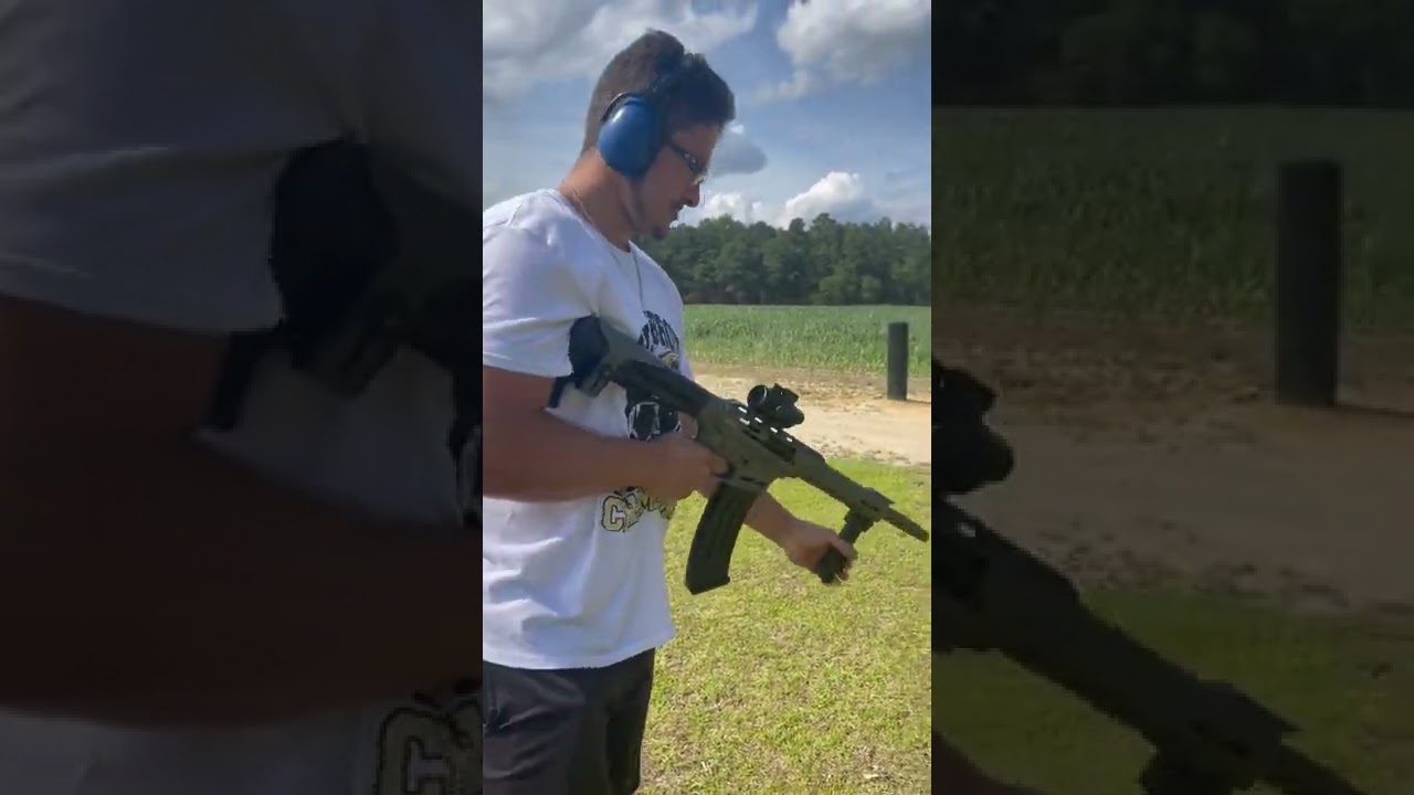 Shooting the Citadel Boss 25 ar 12 shotgun with a 9 rd mag.