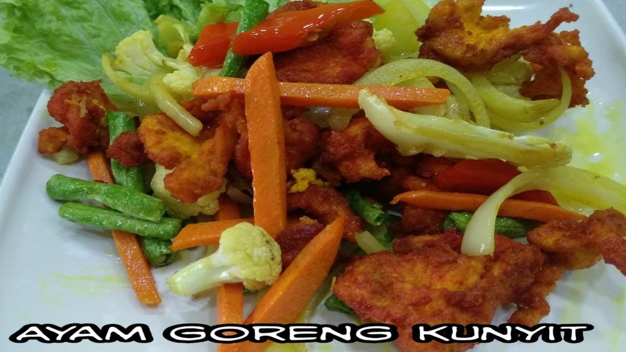 Resipi ayam goreng kunyit ala Thai