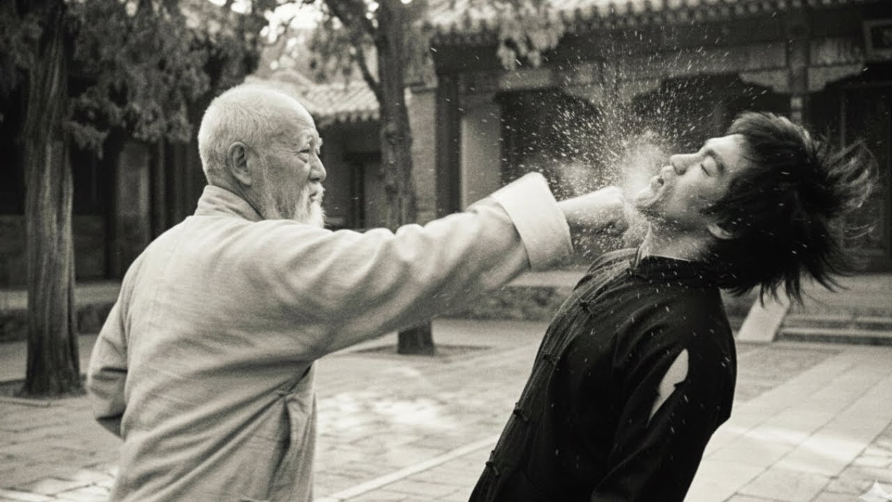Bruce Lee Gegen 90 Jährigen Tai Chi Meister Hong Kong 1970 — Der Alte Mann Besiegte Die Legende