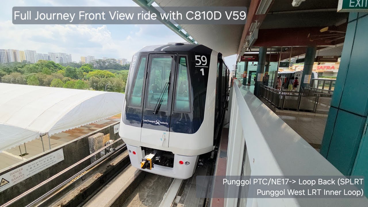 (West Inner Loop Front view full journey)[SBST] C810D V59 SPLRT (PWLRT) (NE17/PTC