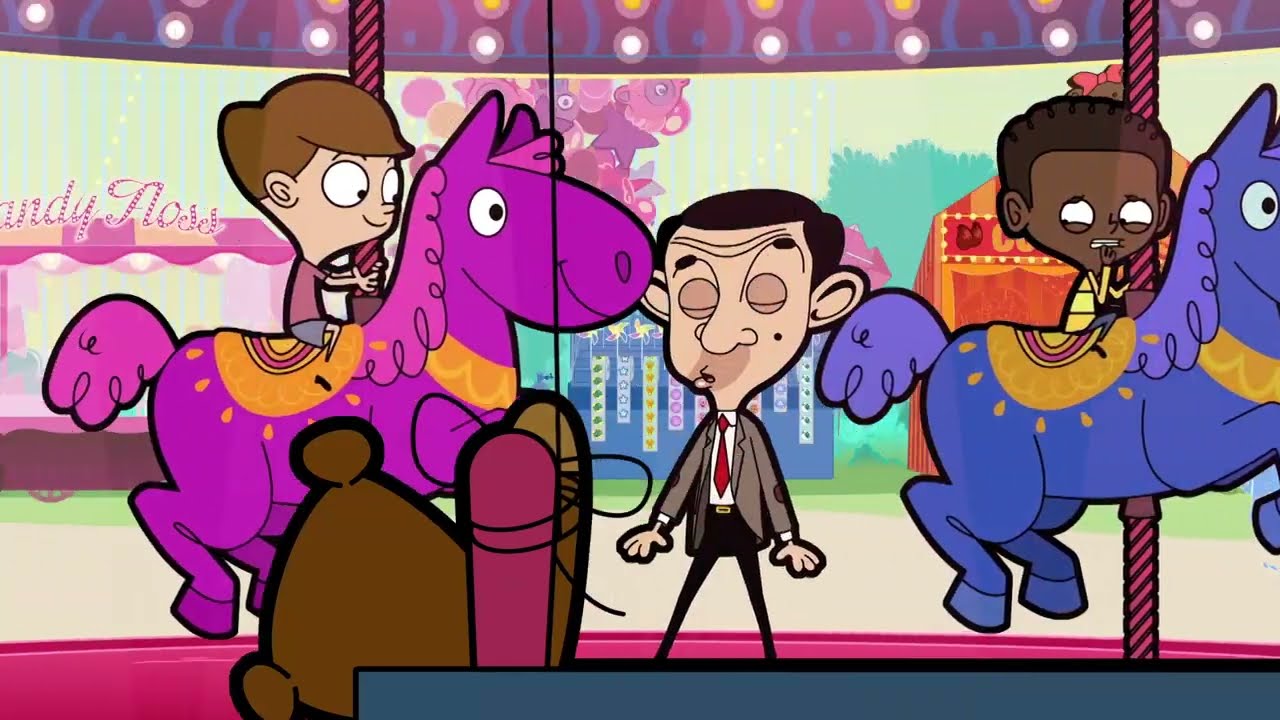 Teddy's Runaway Balloon Chase at the Fairground | Mr Bean Animated