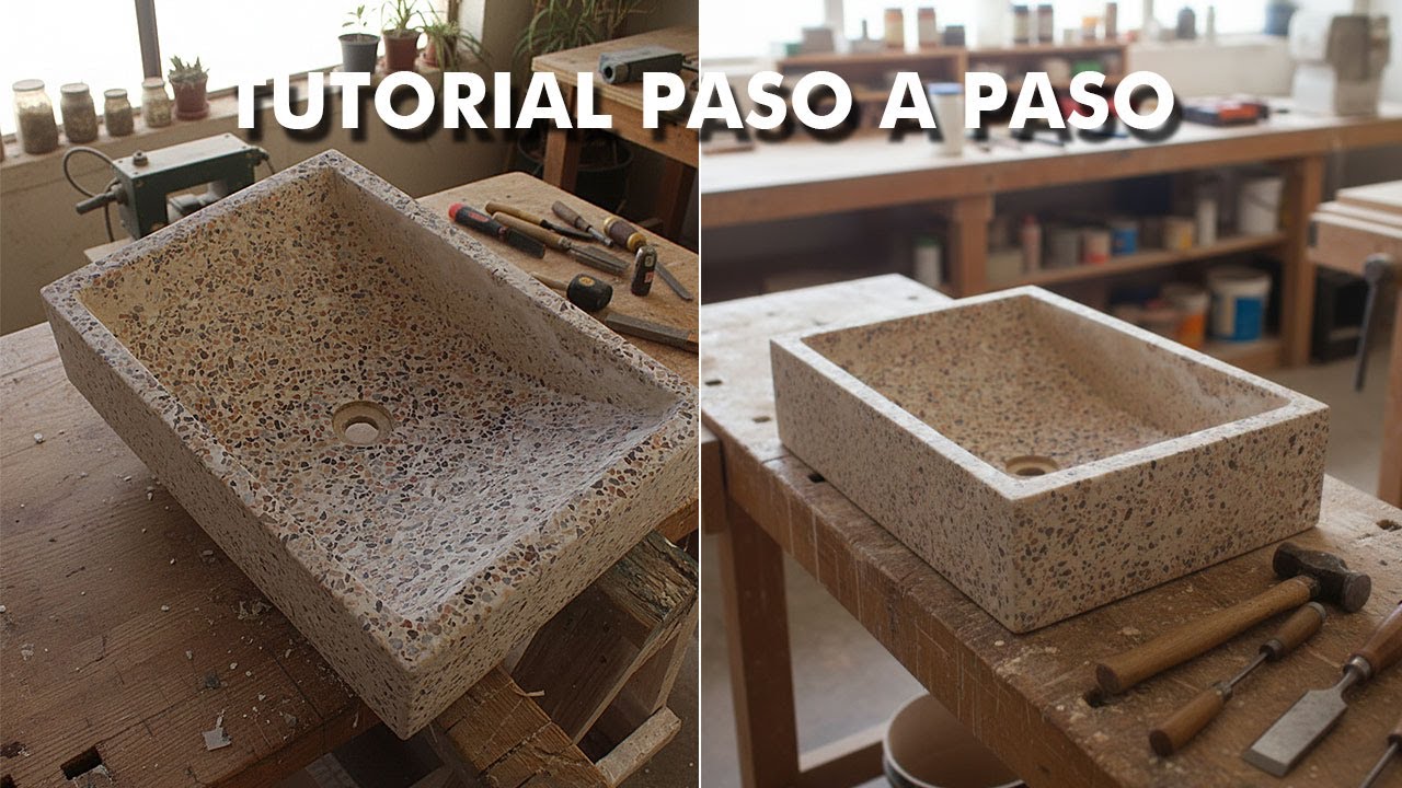 🧼🫧 Si tu lavabo de terrazzo no queda así… estás perdiendo dinero 💸TUTORIAL DIY